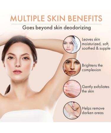 Persimmon Soap Bar Body Odor Control & Skin Brightening with Japanese Persimmon & Green Tea Extract Purifying Deodorizing Body Wash - Buy Online on GoSupps.com
