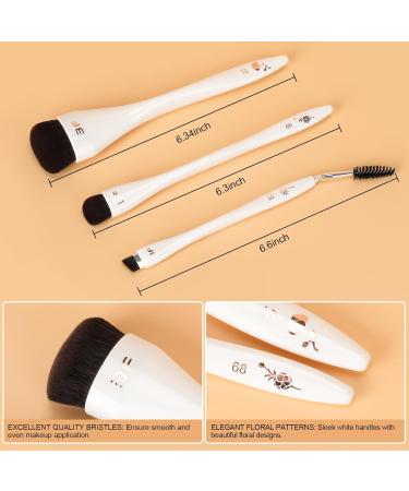 Premium Makeup Brushes Set - Foundation Concealer Dual-Ended Eyebrow & Eyelash Brushes for Flawless Application - International Shipping Available - Buy Online on GoSupps.com