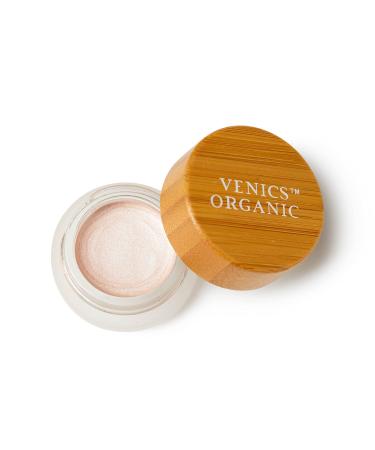 VENICS ORGANIC Diamond Glow Melted Organic Highlighter | 100% Natural  Vegan and Cruelty-Free | First Christmas | Organic Highlighter Makeup | Cream Highlighter (First Christmas (Sparkling rose gold))