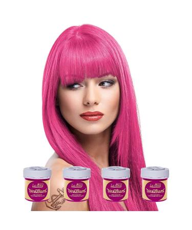 4 x La Riche Directions Semi-Permanent Hair Color 88ml Tubs - CARNATION PINK Carnation Pink 88 ml (Pack of 4)