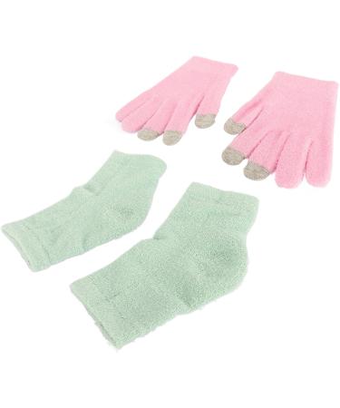 Qukaim Gel Moisturizing Spa Gloves Moisturizing Hand Gloves Pink Gel Touch Screen Gloves Prevent Cracked Skin Green Elbow Cover - Buy Online on GoSupps.com