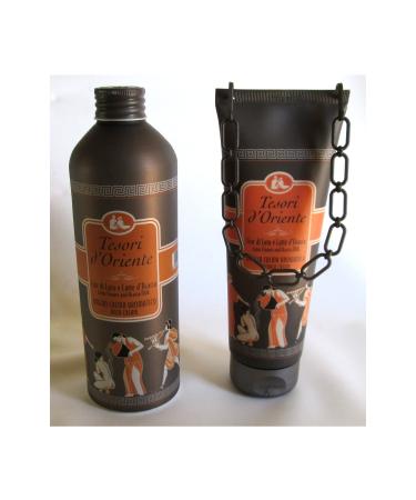 Tesori d'Oriente:"Fior Di Loto e Latte d'Acacia" ("Lotus Flower and Acacia Milk") Bath Cream and Shower Cream Italian Import
