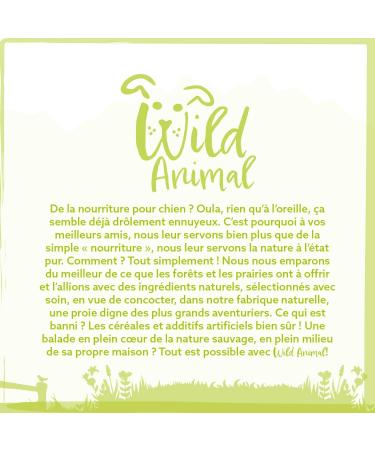 Wild Animal Mini Premium Dry Dog Food for Small Breeds Lamb with Sweet Potato and Mint Grain Free Pack of 1 (1 x 2 kg) - Buy Online on GoSupps.com