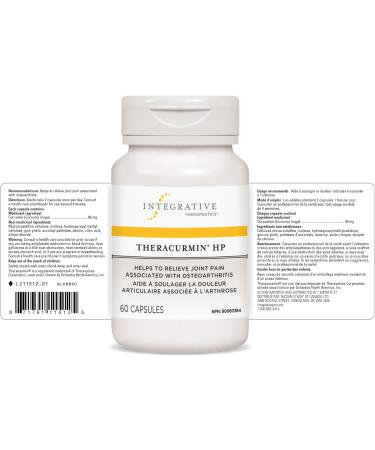 Integrative Therapeutics - Theracurmin HP - Turmeric Curcumin Supplement - 27x More Bioavailable - High Absorption Turmeric* - Helps to Relieve Joint Pain Associated with Arthritis - Vegan - 60 Capsules - Buy Online on GoSupps.com