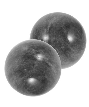 Lurrose 1 set of gymnastics ball Chinese handballs meditation manual balls Handwheeling balls wrist exercise balls Massage balls Massage Tool sport ball topas fitness jade 5x5cm As shown