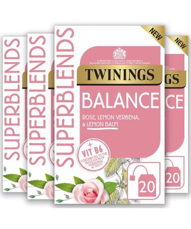 Twinings Superblends Womens Health Bundle. Balance Tea - Spearmint and added Vitamin B6 + Menopause Cool Moments Peach flavoured with lemon balm honeybush and Vitamin B6 - Buy Online on GoSupps.com