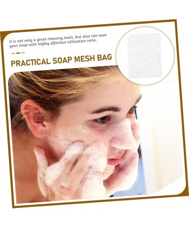 FRCOLOR 4pcs Exfoliating Soap Holder - Drawstring Soap Saver Bag & Mesh Pouch for Facial Cleansing - Ideal for Soap Storage & Exfoliation - Buy Online on GoSupps.com