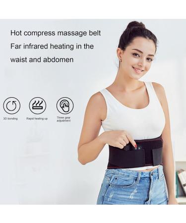 Buy Intelligent Heated Back Support - Adjustable 3 Gears Breathable Carbon Fiber Fast Warming Wireless Heating Pillow & Massage Device for Men & Women - Buy Online on GoSupps.com