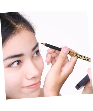VINTORKY 2pcs Double Head Eyebrow Pencil Eyebrow Filler Microblading Eyebrow Pen Highlighter Gel Black 1 count (Pack of 1) Black - Buy Online on GoSupps.com
