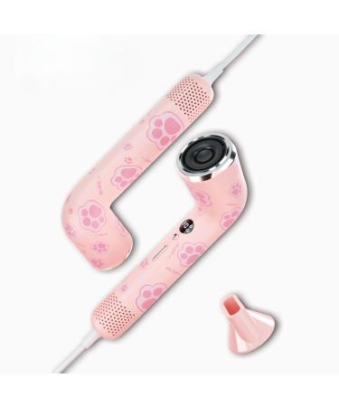 7-Shape Hair Dryer | 110 000 RPM Fast Drying | 100M Negative Ion Anti Frizz | 3 Heat and 3 Speed Settings | Lightweight and Travel Friendly | Thermal Protection Pink