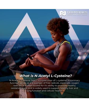 Nootropics Depot N-Acetyl L-Cysteine 500mg Capsules | 180 Count | Liver Support, Cellular Health, Glutathione Boost - Buy Online on GoSupps.com