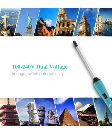 Terviiix Small 9mm Curling Wand Iron for Short & Long Hair - Argan Oil Infused Ceramic Barrel Curler with Digital Temperature Control - Buy Online on GoSupps.com
