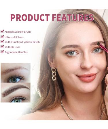 Mnsuid Anjoize Eyebrow Brush 4D Laminated Brow Grooming Kit Home Eyebrow Care Kit 4D Laminated Multifunction Ultra-thin Angled Eyebrow Brush Long Lasting Waterproof (Walnut) - Buy Online on GoSupps.com