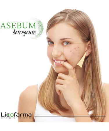 Asebum Detergente | Facial cleanser for oily and acne-prone skin | With salicylic acid and piroctone olamine | Purifying facial cleanser | Fights acne pimples blackheads - Buy Online on GoSupps.com
