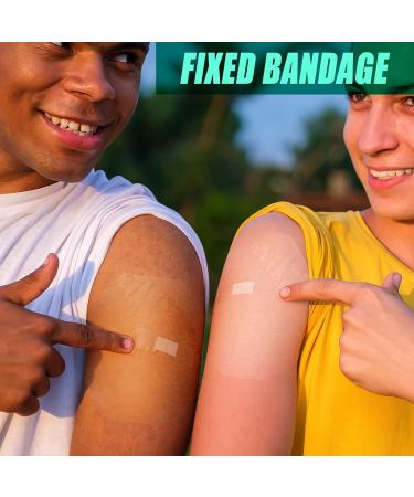 60 Transparent Stretch Waterproof Adhesive Bandages - 4 x 4.7 Inches - Shower & Swim Safe Wound Protection - Buy Online on GoSupps.com