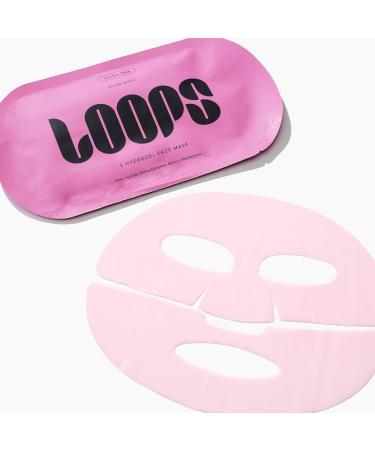 LOOPS Double Take Glow Hydrogel Face Mask - Soothes Skin Refines Pores Brightens Complexion - 5 Pack - Perfect for All Skin Types - International Shipping Available - Buy Online on GoSupps.com