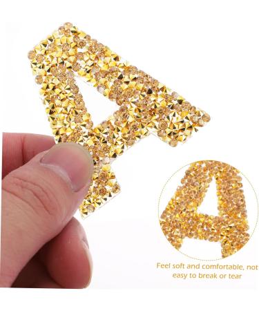Operitacx 1 Set Hot Melt Adhesive Patch Backpack for Kids Rhinestone Sew Iron on Patches Hot Drill Hot Picture Golden 5.3X4.5cm - Buy Online on GoSupps.com