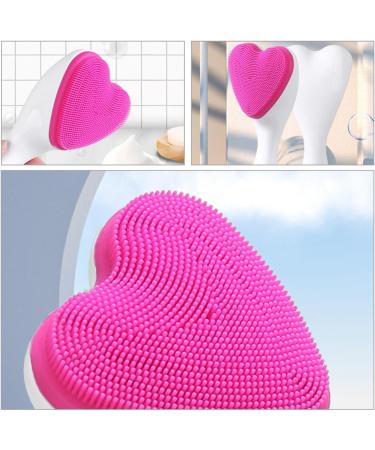 FOMIYES Love Cleansing Brush Heart Facial Cleaning Brush Massaging Wash Brush Face Wash Scrubber Brush Face Scrub Manual Face Washing Brush Silica Gel Face Brush Heart-shaped Miss - Buy Online on GoSupps.com