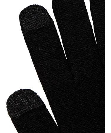 Wool Ski Glove Liner - Premium Merino Wool, Touch Screen Technology - Large Black - Buy Online on GoSupps.com