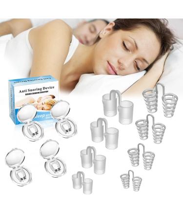 Sno -stopper Anti Schnarch 12PCs Anti Schnarch nasal spreader anti -snoring magnet nose clip Reusable soft snoring stopper for better breathe sleeping better