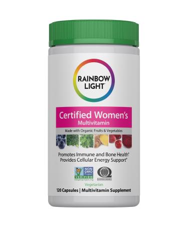Rainbow Light Multivitamin for Women | 120 Capsules | with Organic Fruits and Vegetables | Vegetarian Non-GMO