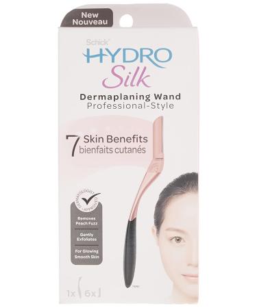 Schick Hydro Silk Dermaplaning Wand with 6 Refill Blades - Professional Skincare Tool - Buy Online on GoSupps.com