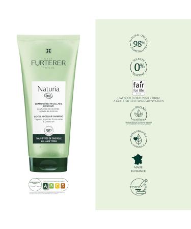 Ren Furterer - NATURIA - Gentle Micellar Shampoo - Certified Organic Ultra-gentle Shampoo - All Hair Types- 200ml - Buy Online on GoSupps.com
