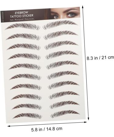 FOMIYES 54 Sheets Waterproof Eyebrow Stickers Waterproof Stickers Natural Eyebrow Stickers Make up 6d Set - Buy Online on GoSupps.com