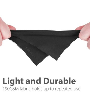 15 Pack Microfiber Cleaning Cloths - Fosmon 6x7 inch for Eyeglasses, LCD Screens, Cameras, Laptops, Smartphones, Tablets & More - Buy Online on GoSupps.com