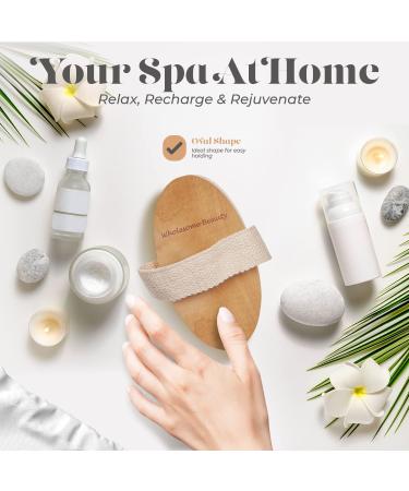 Dry Skin Body Brush - Natural Bristle for Exfoliation, Cellulite Treatment and Improved Skin Health - Stimulates Blood Circulation and Lymphatic Functions - Buy Online on GoSupps.com
