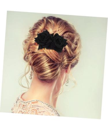 FOMIYES 2 Sets Rose Hair Clip Rose Hairpin for Women Wedding Flower Hair Accessories Floral Hair Clip Wedding Hair Comb Flower for Hair Bridal Bride Flower Girl Iron Artificial Flower - Buy Online on GoSupps.com