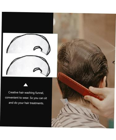 Balacoo 8 Pcs Shampoo Funnel Clear Shampoo Sheer Shawl Clear Apron Adjustable Hair Care Funnel Bib 57x25cmx4pcs Assorted Colorx4pcs - Buy Online on GoSupps.com
