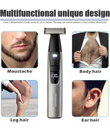 Buy Portable Electric Shaver & Full Body Trimmer with LED Display - USB Rechargeable Washable Razors for Men & Women - Shop Internationally - Buy Online on GoSupps.com