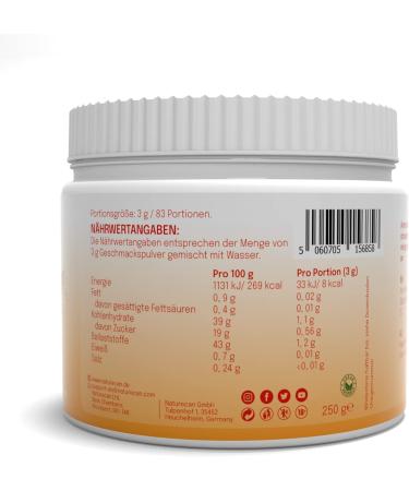 Naturecan Flavor Powder Mango Passionfruit the tasty way to save calories vegan flavor powder 250 g can - Buy Online on GoSupps.com