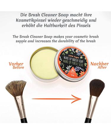 Tritart Vegan Makeup Brush Soap Set | 100g Brush Cleaner & Silicone Cleaning Mat | Eco-Friendly Cosmetics Brush Cleaning - Buy Online on GoSupps.com