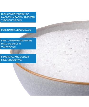 Sels d'Epsom purs | Sel de bain au sulfate de magn sium (5 kg (paquet de 1)) - Buy Online on GoSupps.com