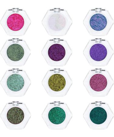 Eye Shadow Glitter | Long Lasting Glitter Eye Shadow Single for Girls | Reflective Glitter Eyeshadow Single for Travel Daily Travel Parties Picnics - Buy Online on GoSupps.com
