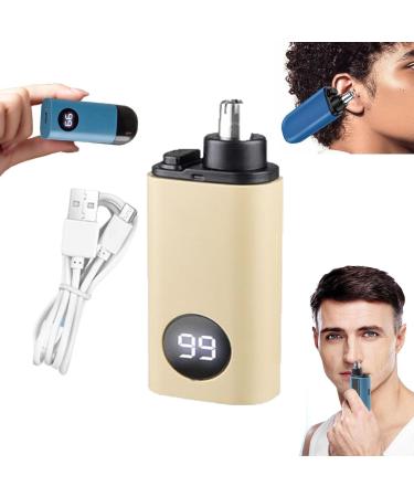 Pikapipy Nose Hair Trimmer Versatile Portable Nose Hair Trimmers Gelmalls Nose Trimmer Criteriont.Cr01 Nose Trimmer Ear and Nose Trimmer with Dust Protection Cap (Yellow B)