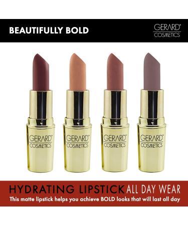 Gerard Cosmetics Lipstick 1995 - Neutral Pink Mauve | Comfort Matte Highly Pigmented & Hydrating | Cruelty Free Made in USA 0.14 Ounce - Buy Online on GoSupps.com
