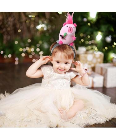 Lambo Cartoon Animal Headband - Capybara Decor Makeup Headband | Cute and Fun Photo Props for Skincare Sports Shower Makeup Face Wash Pink - Buy Online on GoSupps.com