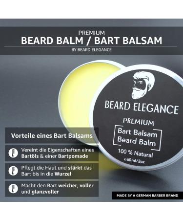 Bearance Elegance Beard Balm - Premium Beard Care | 100% Natural Balm & Wax | Stops Itching Softens & Tames Your Beard - Buy Online on GoSupps.com