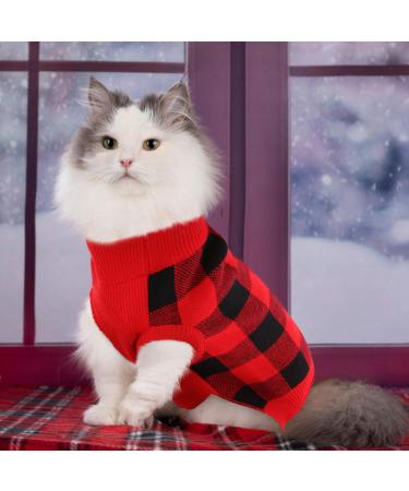 Shop Katzinst Christmas Dog Sweater - Fleece Styles for Medium-Sized Dogs like Maltesers & Jack Russells - Red & Black Options Available - Buy Online on GoSupps.com