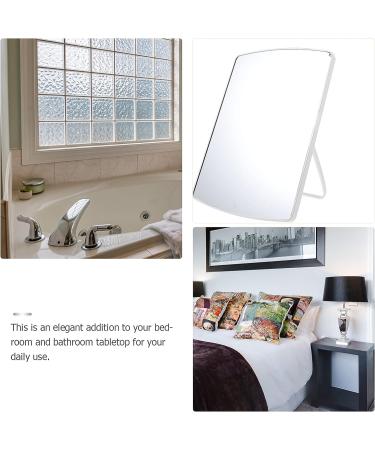FOMIYES Foldable LED Travel Makeup Mirror for Women - Portable Princess Mirror with Stand - Buy Online on GoSupps.com