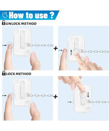 2pcs Self-Adhesive Upvc Window Locks for Child & Pet Safety - Adjustable Restrictor Locks for Metal & Wooden Sliding Windows - Buy Online on GoSupps.com