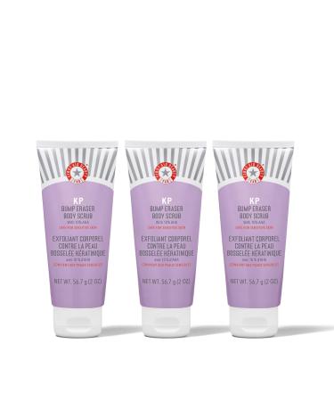 First Aid Beauty - KP Bump Eraser Body Scrub with 10% AHA Keratosis Pilaris Skin Exfoliator with Glycolic & Lactic acids Helps Reduce Chicken Skin Bumps Safe for Sensitive Skin 2 oz 3 ct 2 Ounce (Pack of 3)