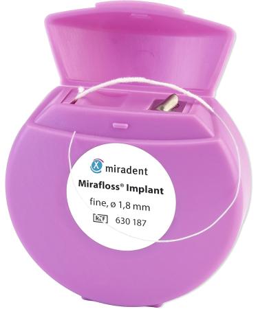 Miradent Mirafloss Implant Dental Floss - Ideal for Implants & Bridges | 1.8 mm 45 cm | International Shipping Available - Buy Online on GoSupps.com