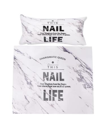 Nail Rest Cushion Set Nail Art Rest Pad Convenient Disassembly with Detailed Zipper for Nail Salons for Nail Schools for Household