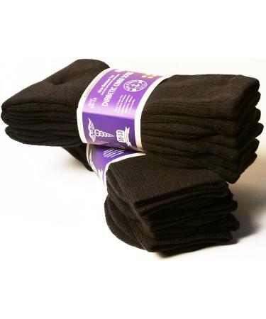 Yacht & Smith King Size Diabetic Crew & Ankle Socks (Brown, 13-16) 36 Pairs - Non-Binding Medical Socks for Men - Buy Online on GoSupps.com