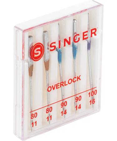SINGER 04803 Overlock Needles 5-Count - Regular Point for Smooth Stitching - Buy Online on GoSupps.com