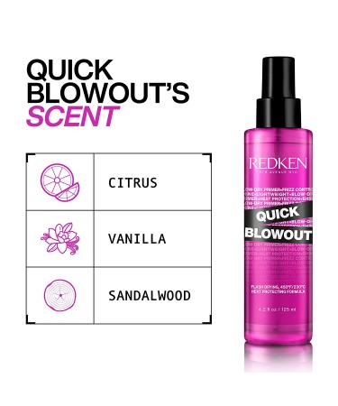Redken Quick Blowout Heat Protection Spray 4.2 Fl Oz | Lightweight Primer for Smooth & Shiny Hair | Heat Protectant for All Hair Types - Buy Online on GoSupps.com